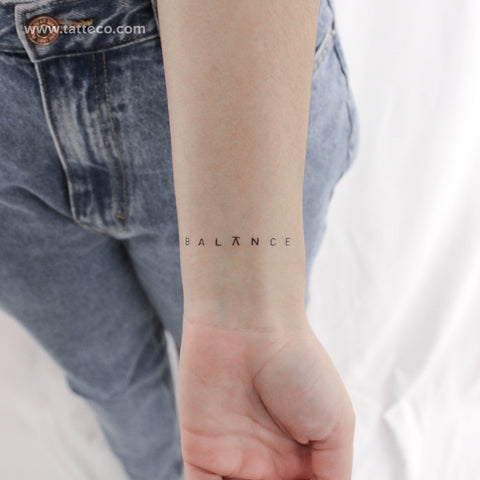 BALANCE Temporary Tattoo - Set of 3