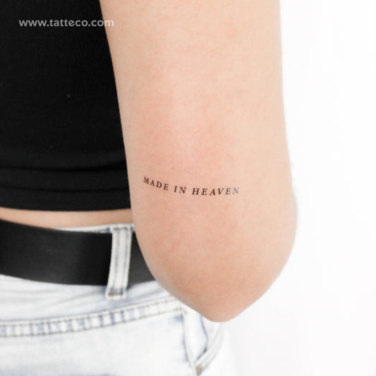 Tatuaje temporal "Hecho en el Cielo" - Juego de 3