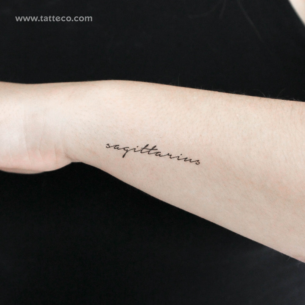 Sagittarius Temporary Tattoo - Set of 3