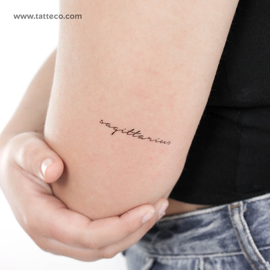 Sagittarius Temporary Tattoo - Set of 3