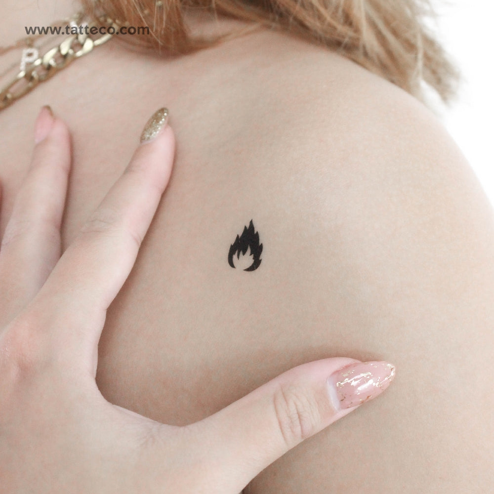 Fire Temporary Tattoo - Set of 3