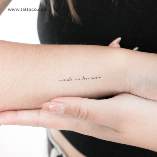 Made In Heaven Temporary Tattoo - Set of 3