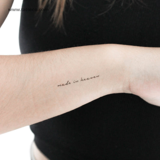 Made In Heaven Temporary Tattoo - Set of 3
