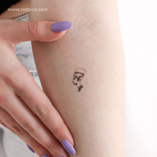 Tatuaje temporal pequeño de Nefertiti (juego de 3)