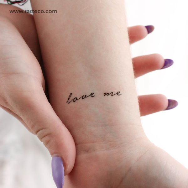 Love Me Temporary Tattoo - Set of 3
