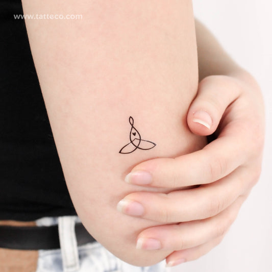 Tatuaje temporal del símbolo de respiración - Juego de 3
