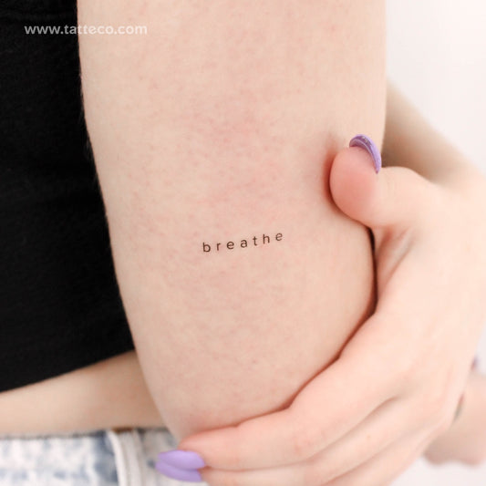 Tiny Breathe Temporary Tattoo - Set of 3