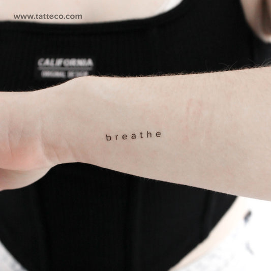 Tiny Breathe Temporary Tattoo - Set of 3