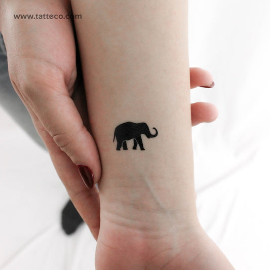 Tatuaje temporal de elefante de la suerte (juego de 3)