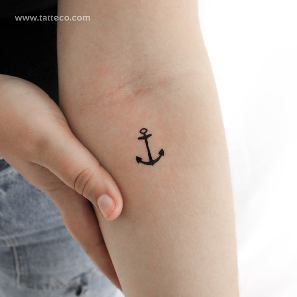 Small Anchor Temporary Tattoo - Set of 3