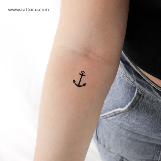 Small Anchor Temporary Tattoo - Set of 3