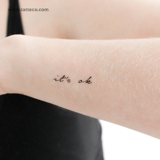 It's Ok Temporary Tattoo - Set of 3