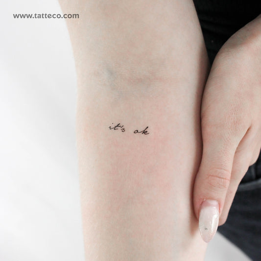 It's Ok Temporary Tattoo - Set of 3