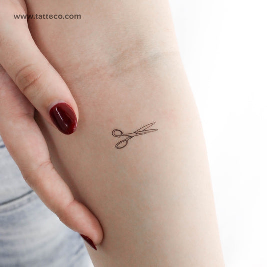 Scissors Temporary Tattoo - Set of 3
