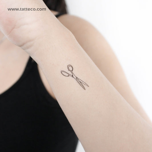 Scissors Temporary Tattoo - Set of 3