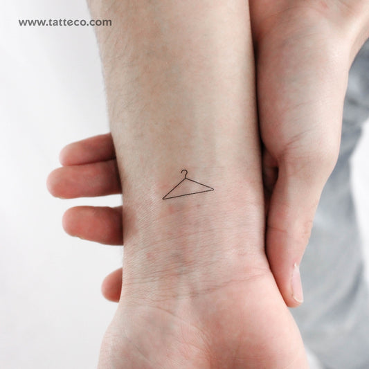 Tatuaje temporal de percha de ropa - Juego de 3
