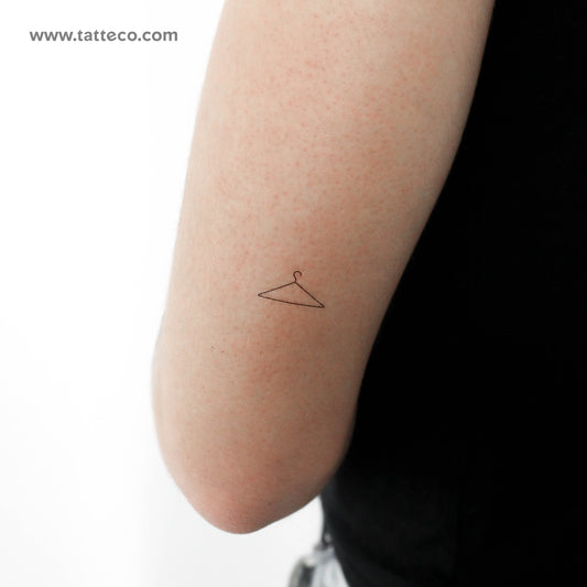 Tatuaje temporal de percha de ropa - Juego de 3