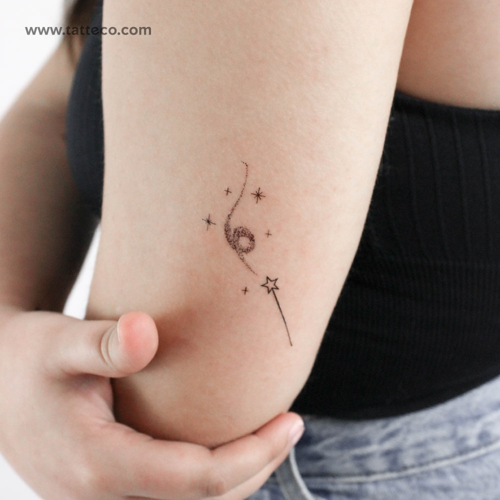 Magic Wand Temporary Tattoo by Cagri Durmaz - Set of 3