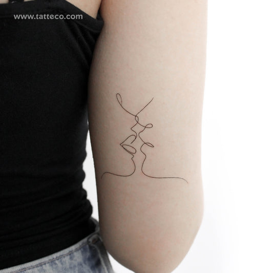 Kiss Temporary Tattoo by Harmlessberry - Set of 3