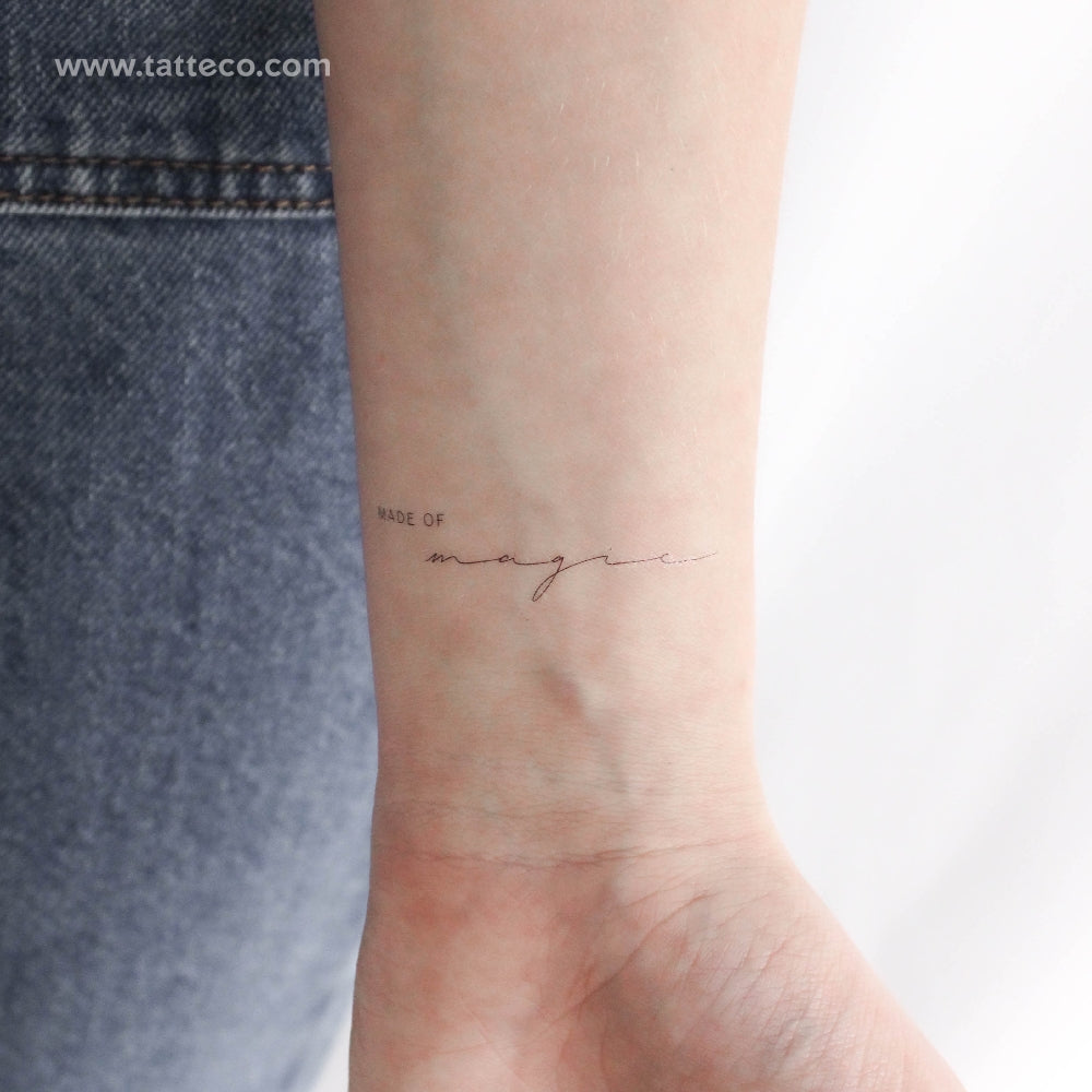 Made of Magic Temporary Tattoo by Harmlessberry - Set of 3