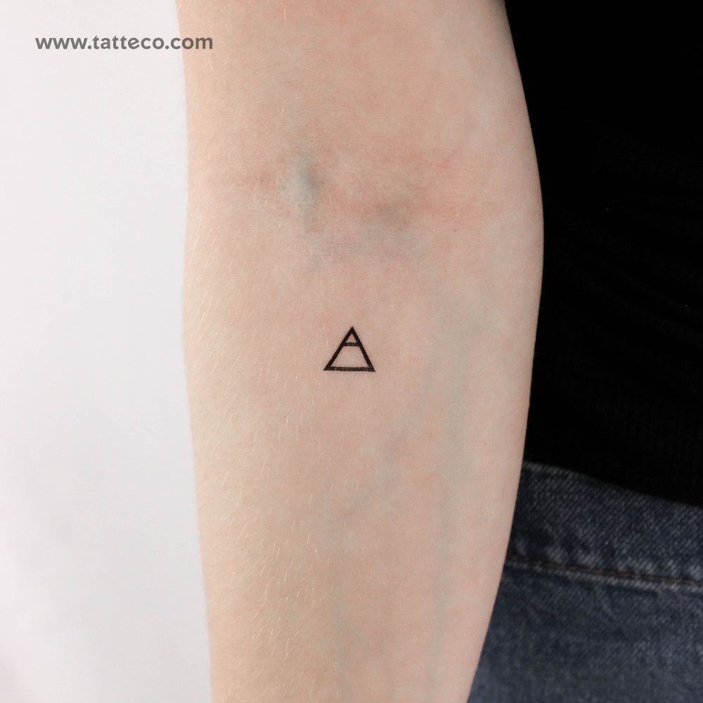 Tatuaje temporal del símbolo de exploración - Juego de 3