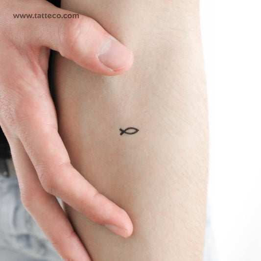 Tatuaje temporal de pez Ichthys - Juego de 3
