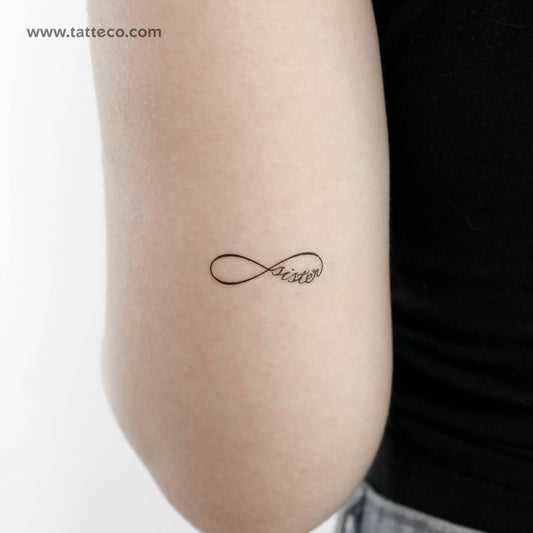 Infinity Sister Temporary Tattoo - Set of 3