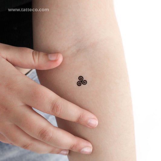 Small Triskelion Temporary Tattoo - Set of 3