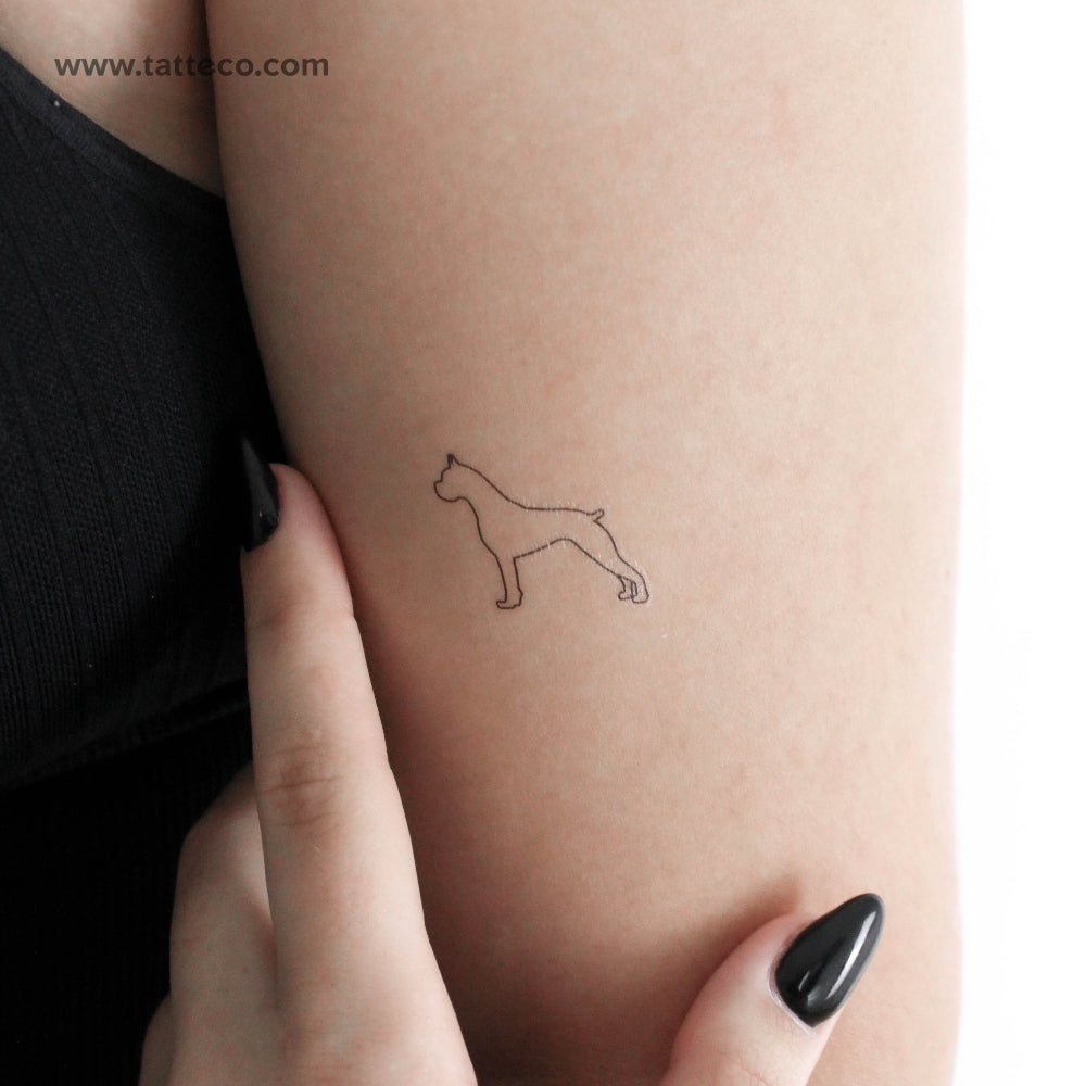 Boxer Temporary Tattoo - Set of 3