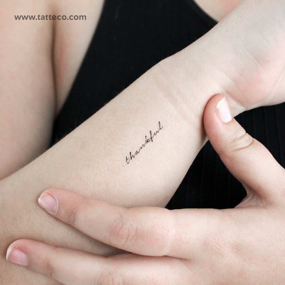 Thankful Temporary Tattoo