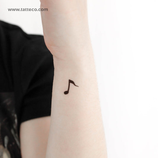 Tatuaje temporal de corchea - Juego de 3