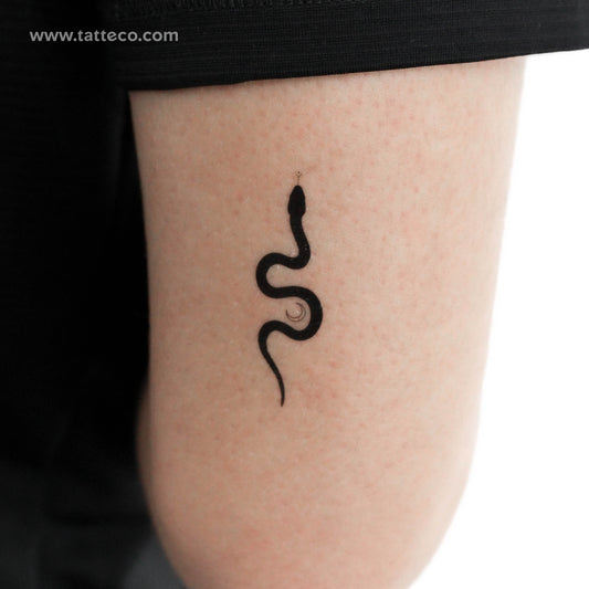 Tatuaje temporal "La serpiente Soma" [Negro] de Jakenowicz - Juego de 3
