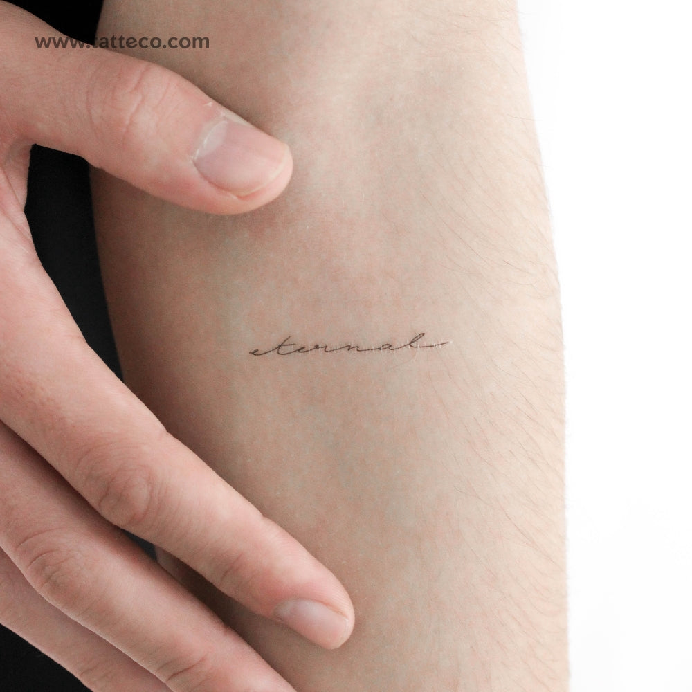 'Eternal' by Jakenowicz Temporary Tattoo - Set of 3