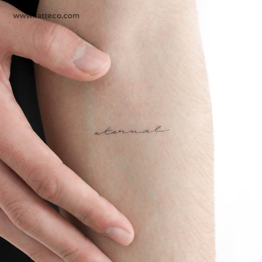 'Eternal' by Jakenowicz Temporary Tattoo - Set of 3