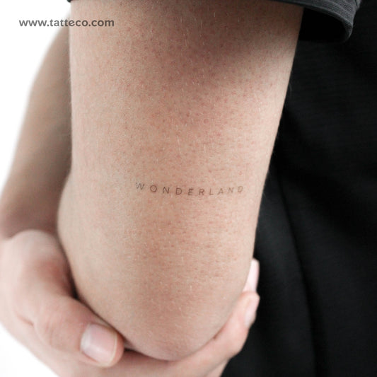 Tatuaje temporal 'Wonderland' de Jakenowicz - Juego de 3