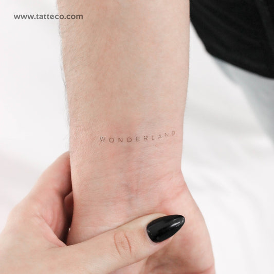 Tatuaje temporal 'Wonderland' de Jakenowicz - Juego de 3