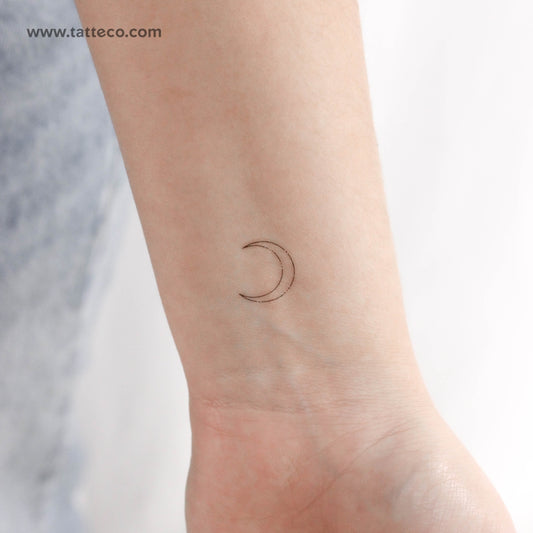 Tatuaje temporal de luna creciente tipo II de Jakenowicz (juego de 3)