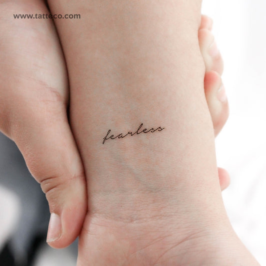 Tatuaje temporal pequeño "Intrépido" - Juego de 3