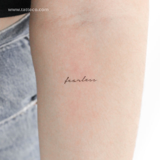Tatuaje temporal pequeño "Intrépido" - Juego de 3