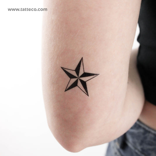 Nautical Star Temporary Tattoo - Set of 3