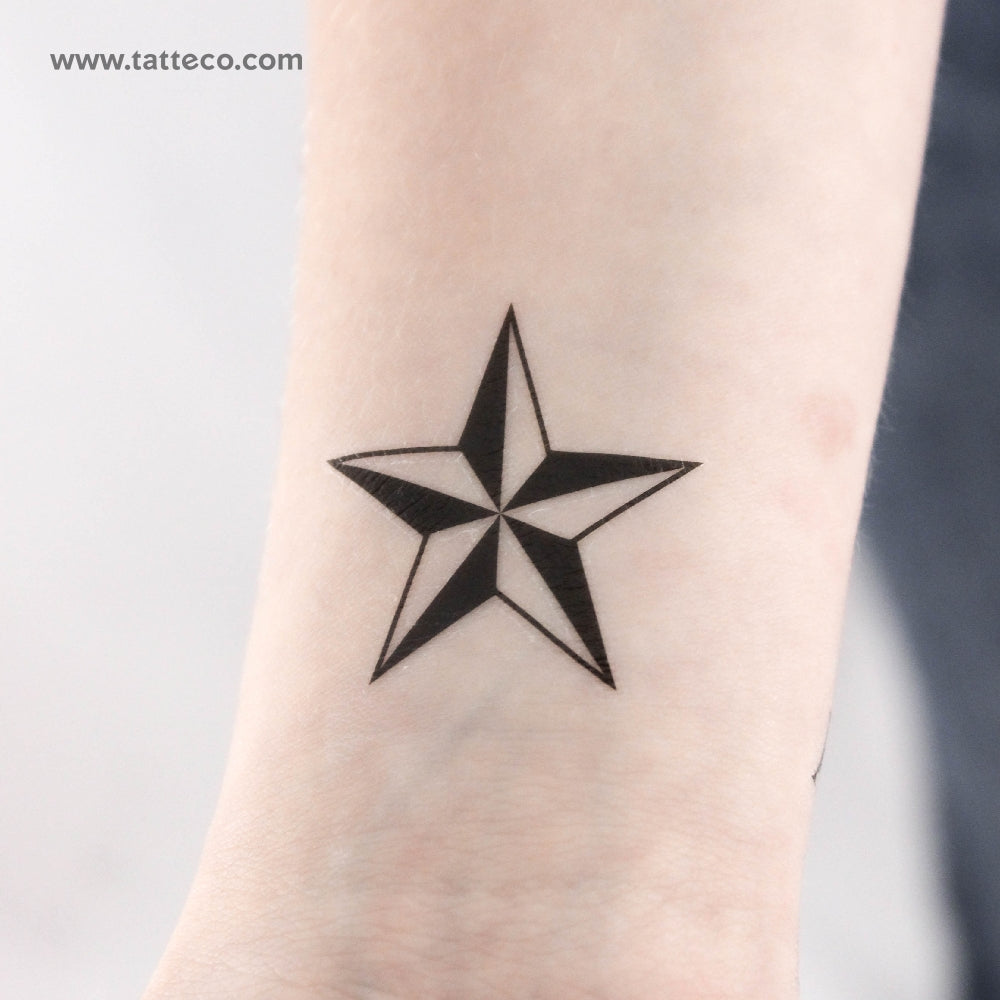 Nautical Star Temporary Tattoo - Set of 3