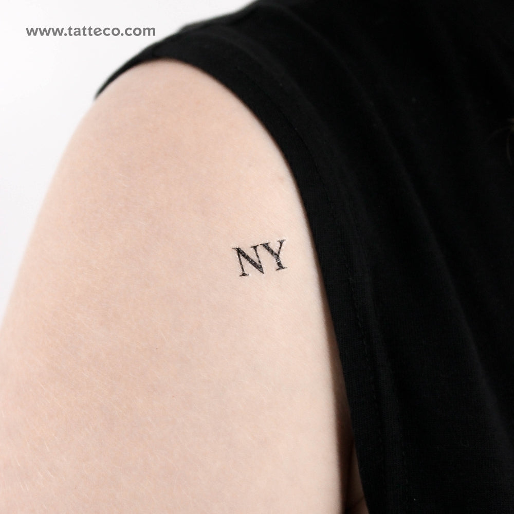 Tatuaje temporal de Nueva York - Juego de 3