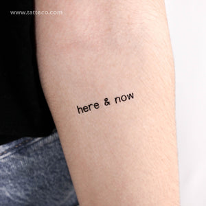 Here & Now Temporary Tattoo - Set of 3