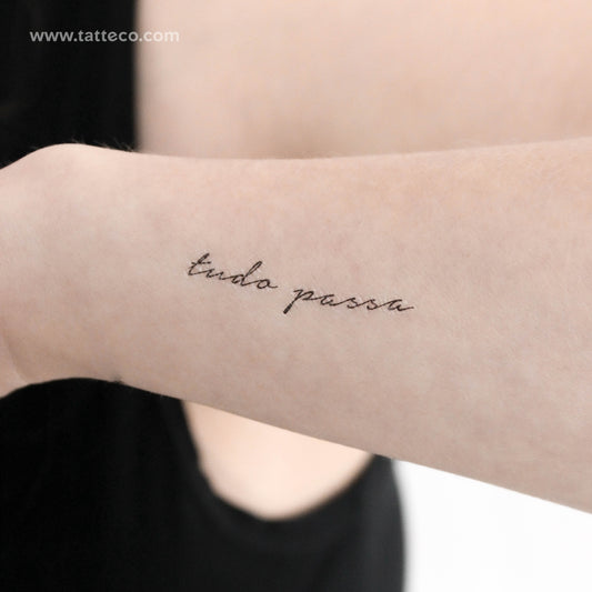 Tudo Passa Temporary Tattoo - Set of 3