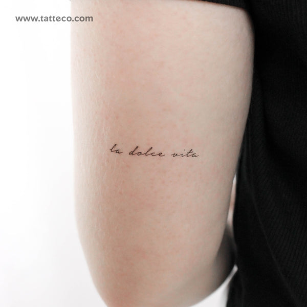 La Dolce Vita Temporary Tattoo - Set of 3