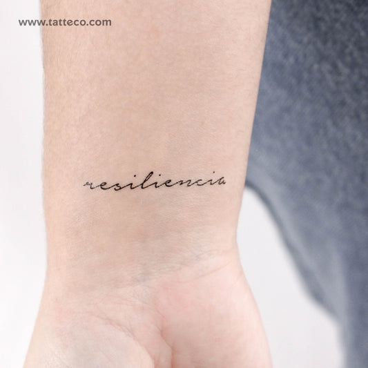 Tatuaje temporal Resiliencia - Juego de 3