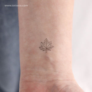 Maple Leaf Temporary Tattoo - Set of 3