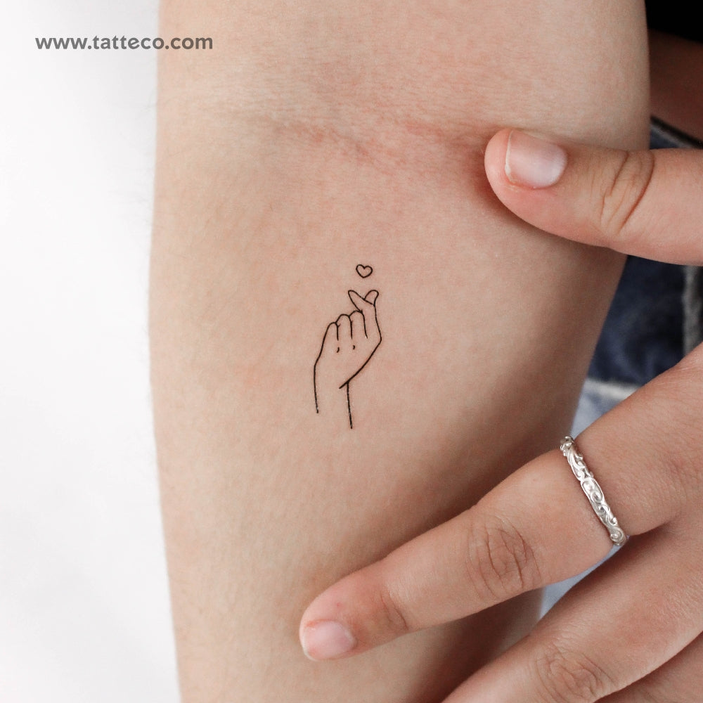 Korean ILY Temporary Tattoo - Set of 3