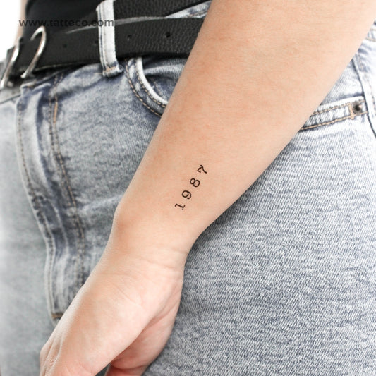 Tatuaje temporal de 1987 - Juego de 3