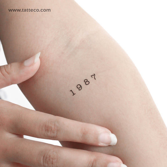 Tatuaje temporal de 1987 - Juego de 3